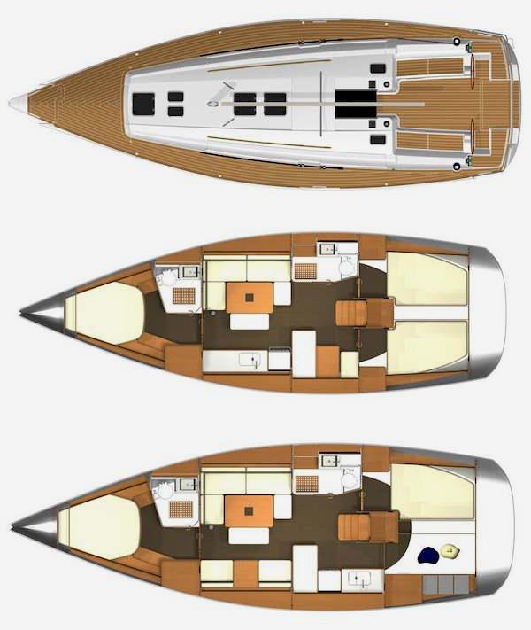 Specifications DUFOUR 405 GRAND LARGE