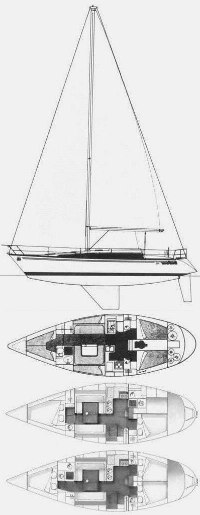 Specifications DUFOUR 39 (FRERS)