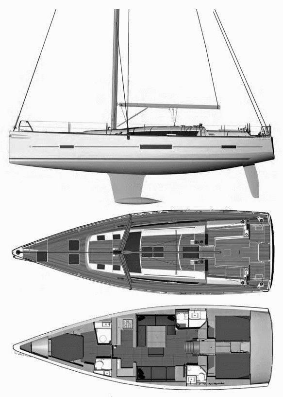 Specifications DUFOUR 500 GRAND LARGE