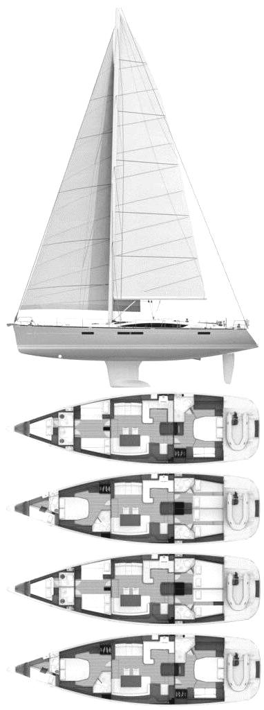 Specifications JEANNEAU YACHTS 57