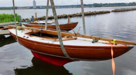 Classic wooden sailboat Borge Bringsvaerd BB11