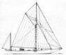 Classic Wooden Yawl Gaff