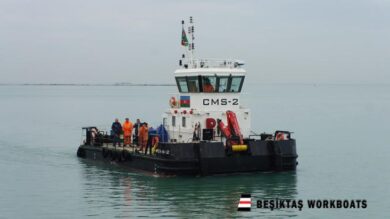Multicat Heavy Duty Workboat with crane and winch
